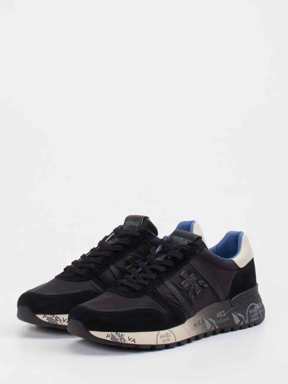 Premiata – Retro-Sneaker aus Veloursleder und Nylon