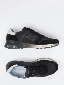 Premiata – Retro-Sneaker aus Veloursleder und Nylon