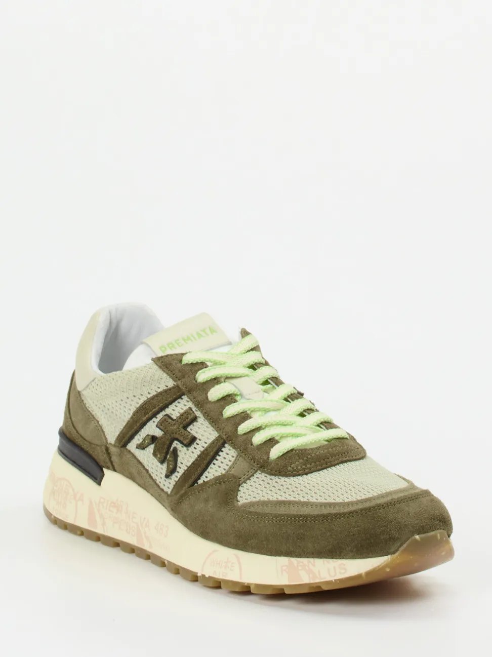 Premiata – Retro-Sneaker aus Veloursleder und Mesh