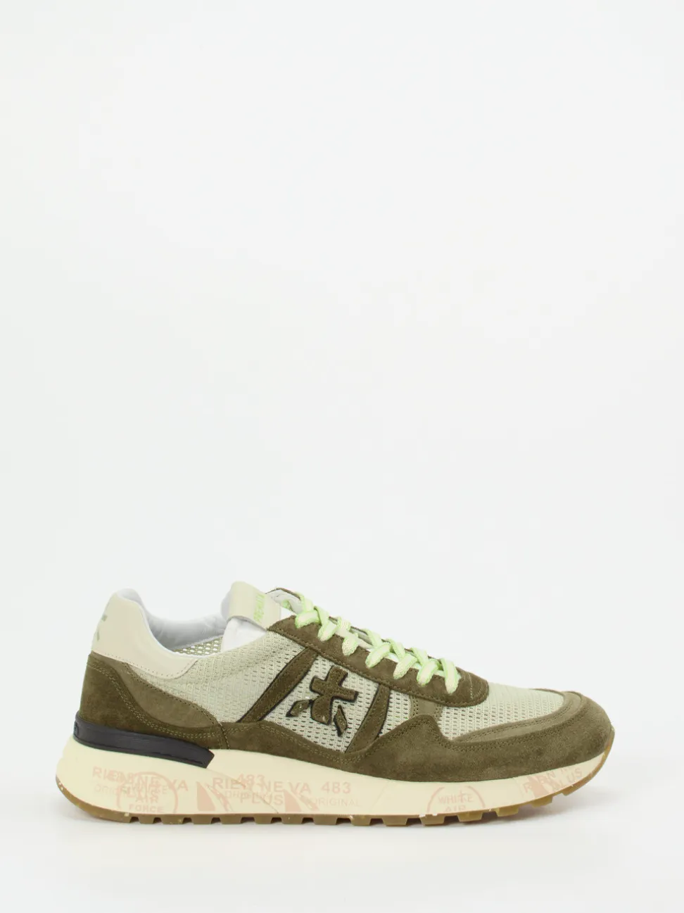 Premiata – Retro-Sneaker aus Veloursleder und Mesh
