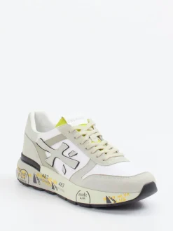Premiata – Retro-Sneaker aus Textil und Veloursleder