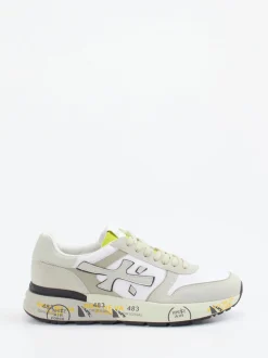 Premiata – Retro-Sneaker aus Textil und Veloursleder