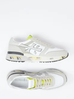Premiata – Retro-Sneaker aus Textil und Veloursleder