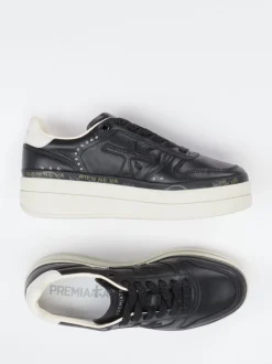 Premiata – Sneaker aus Kalbleder in Schwarz
