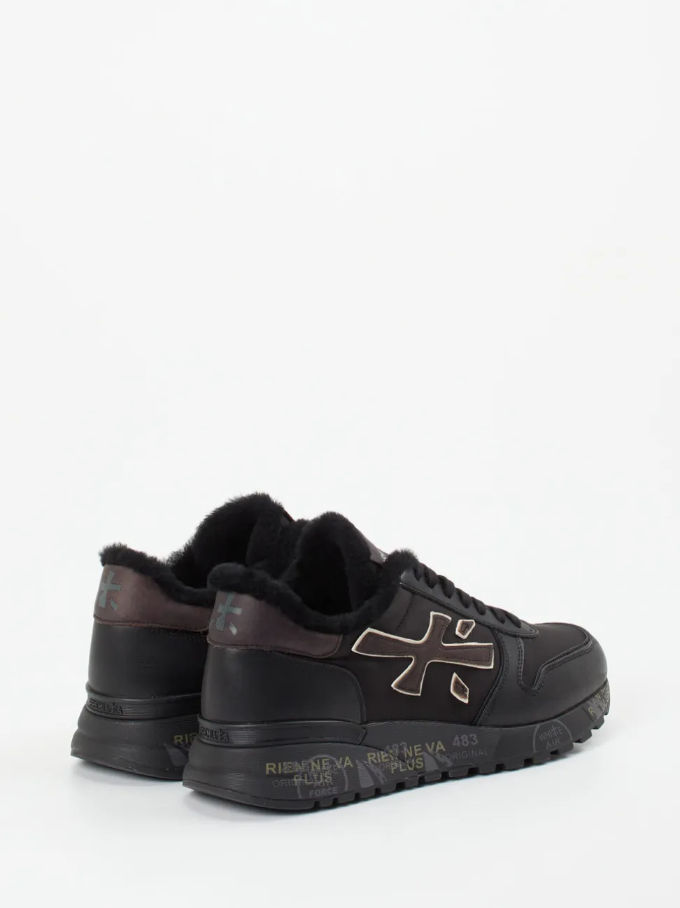 Premiata – Sneaker aus Kalbleder mit Lammfellfutter