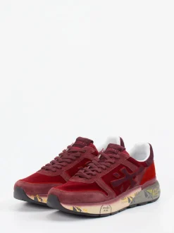 Premiata – Sneaker aus Veloursleder in Bordeaux