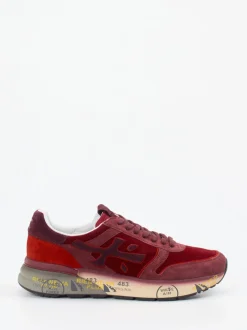 Premiata – Sneaker aus Veloursleder in Bordeaux