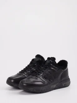Premiata – Sneaker aus Velourleder in Schwarz