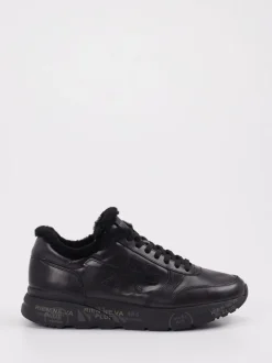 Premiata – Sneaker aus Velourleder in Schwarz
