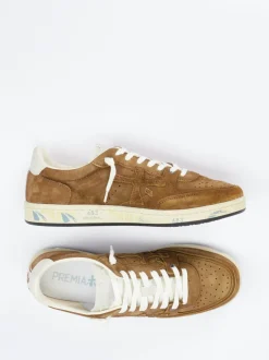 Premiata – Sneaker aus Veloursleder kastanienbraun