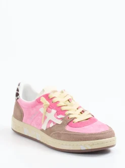 Premiata – Sneaker aus Veloursleder in Pink