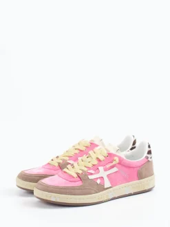 Premiata – Sneaker aus Veloursleder in Pink