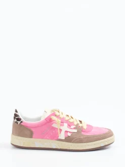 Premiata – Sneaker aus Veloursleder in Pink