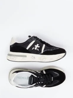 Premiata – Sneaker aus Veloursleder und Nylon Schwarz