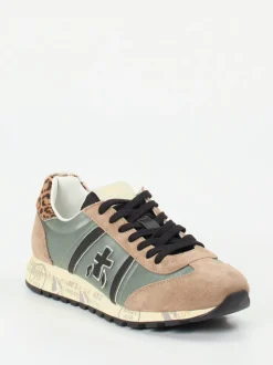Premiata – Sneaker aus Veloursleder mit Leomuster