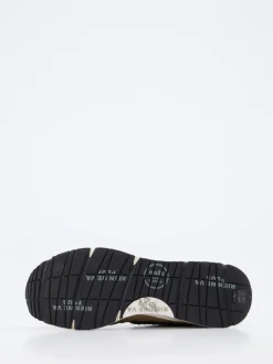 Premiata – Sneaker aus Veloursleder und Nylon Olivgrün