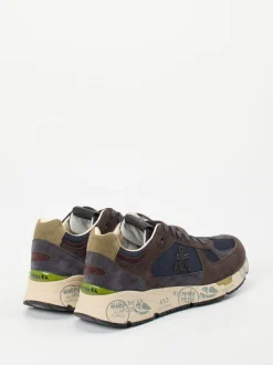 Premiata – Sneaker aus Veloursleder und Mesh Dunkelblau
