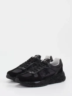 Premiata – Sneaker aus Veloursleder und Textil Schwarz