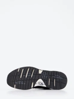 Premiata – Sneaker aus Veloursleder und Textil Schwarz