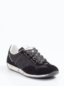 Premiata – Sneaker aus Veloursleder und Nylon schwarz