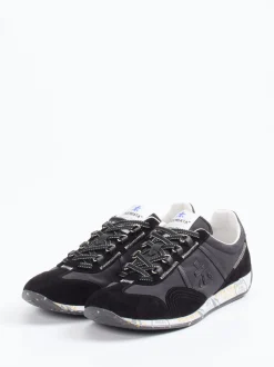 Premiata – Sneaker aus Veloursleder und Nylon schwarz