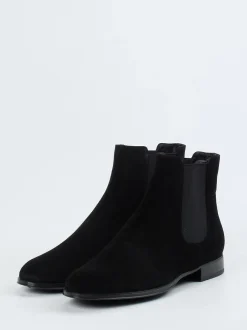 Pretty Ballerinas – Chelsea Boots aus Veloursleder Schwarz