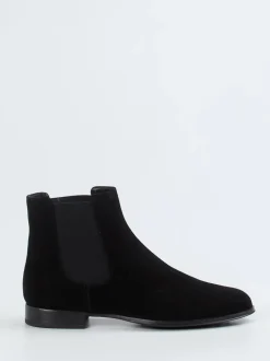 Pretty Ballerinas – Chelsea Boots aus Veloursleder Schwarz