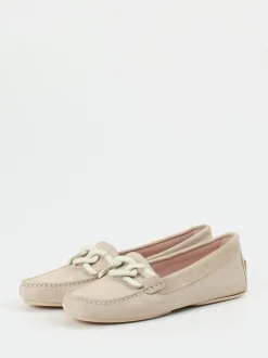 Pretty Ballerinas – Loafer aus Veloursleder beige