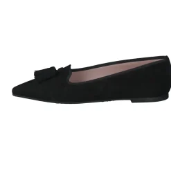 Pretty Ballerinas – Loafer-Ballerinas aus Veloursleder Schwarz