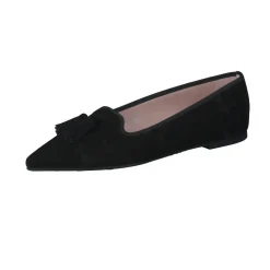 Pretty Ballerinas – Loafer-Ballerinas aus Veloursleder Schwarz
