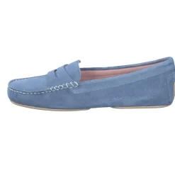 Pretty Ballerinas – Loafer aus Veloursleder jeansblau