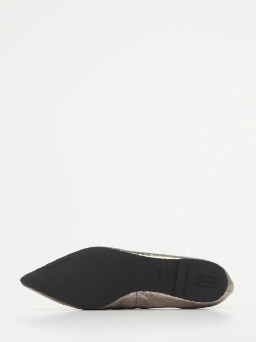 Pretty Ballerinas – Loafer-Ballerinas aus geprägtem Leder silber