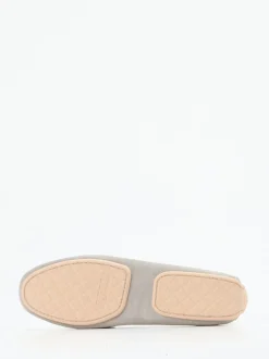 Pretty Ballerinas – Loafer aus Veloursleder in Steingrau