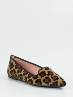 Pretty Ballerinas – Loafer-Ballerinas aus Fell braun