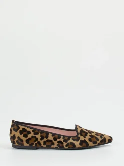 Pretty Ballerinas – Loafer-Ballerinas aus Fell braun