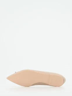 Pretty Ballerinas – Loafer-Ballerinas aus Veloursleder Beige
