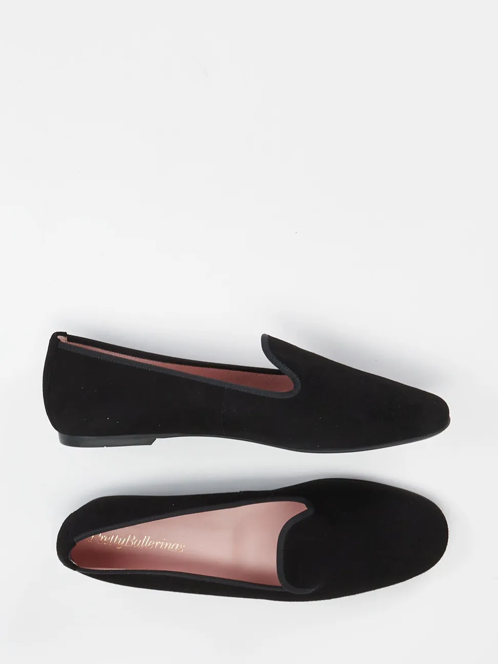 Pretty Ballerinas – Loafer aus Veloursleder schwarz