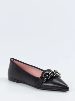 Pretty Ballerinas – Loafer-Ballerinas aus Ziegenleder Schwarz