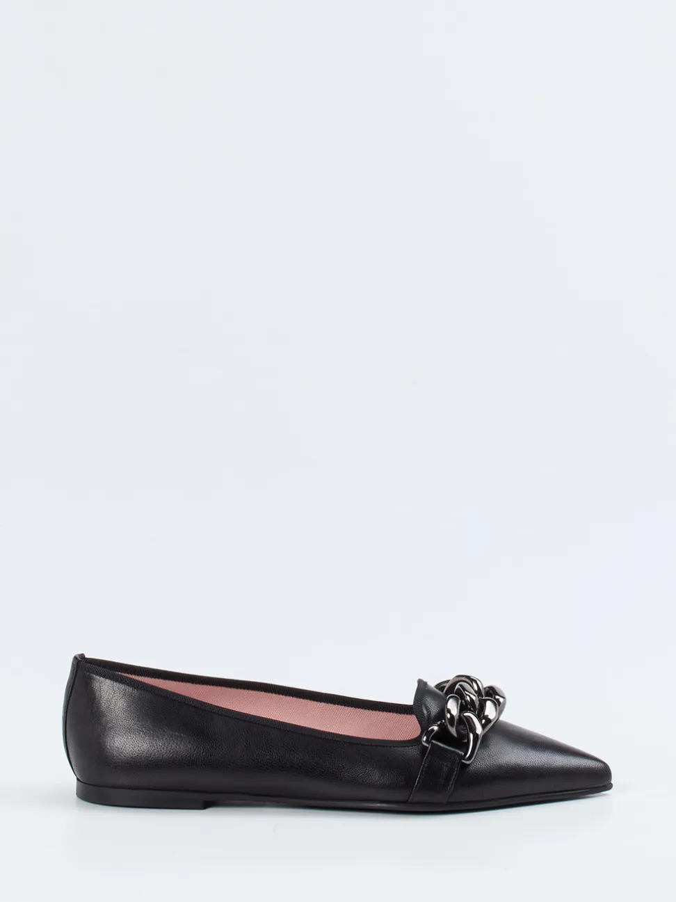 Pretty Ballerinas – Loafer-Ballerinas aus Ziegenleder Schwarz