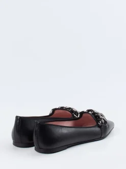 Pretty Ballerinas – Loafer-Ballerinas aus Ziegenleder Schwarz