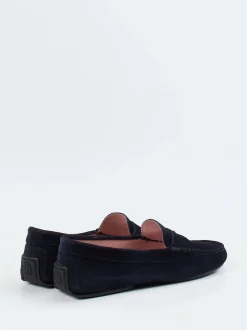 Pretty Ballerinas – Loafer aus Veloursleder Dunkelblau