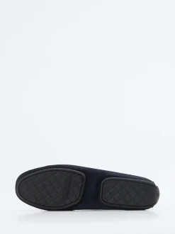 Pretty Ballerinas – Loafer aus Veloursleder Dunkelblau