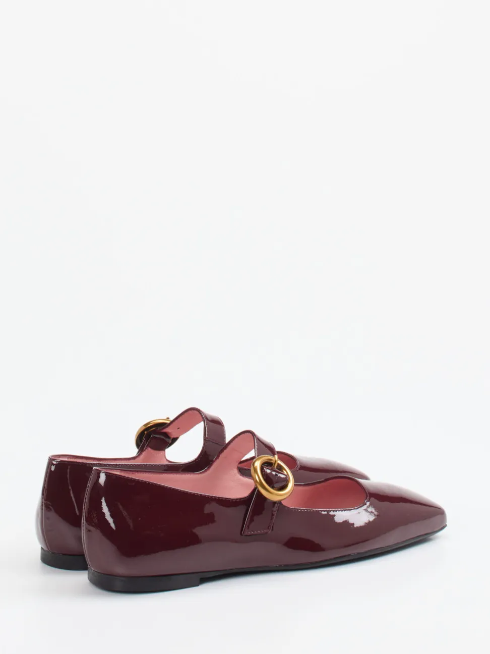 Pretty Ballerinas – Mary Janes aus Lackleder Bordeaux