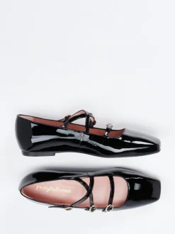 Pretty Ballerinas – Mary Janes aus Lackleder Schwarz