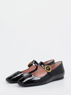 Pretty Ballerinas – Mary Janes aus Lackleder Schwarz