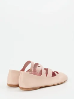 Pretty Ballerinas – Riemchen-Ballerina aus Lammleder rosa