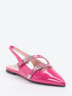Pretty Ballerinas – Slingback-Ballerinas aus Lackleder Pink