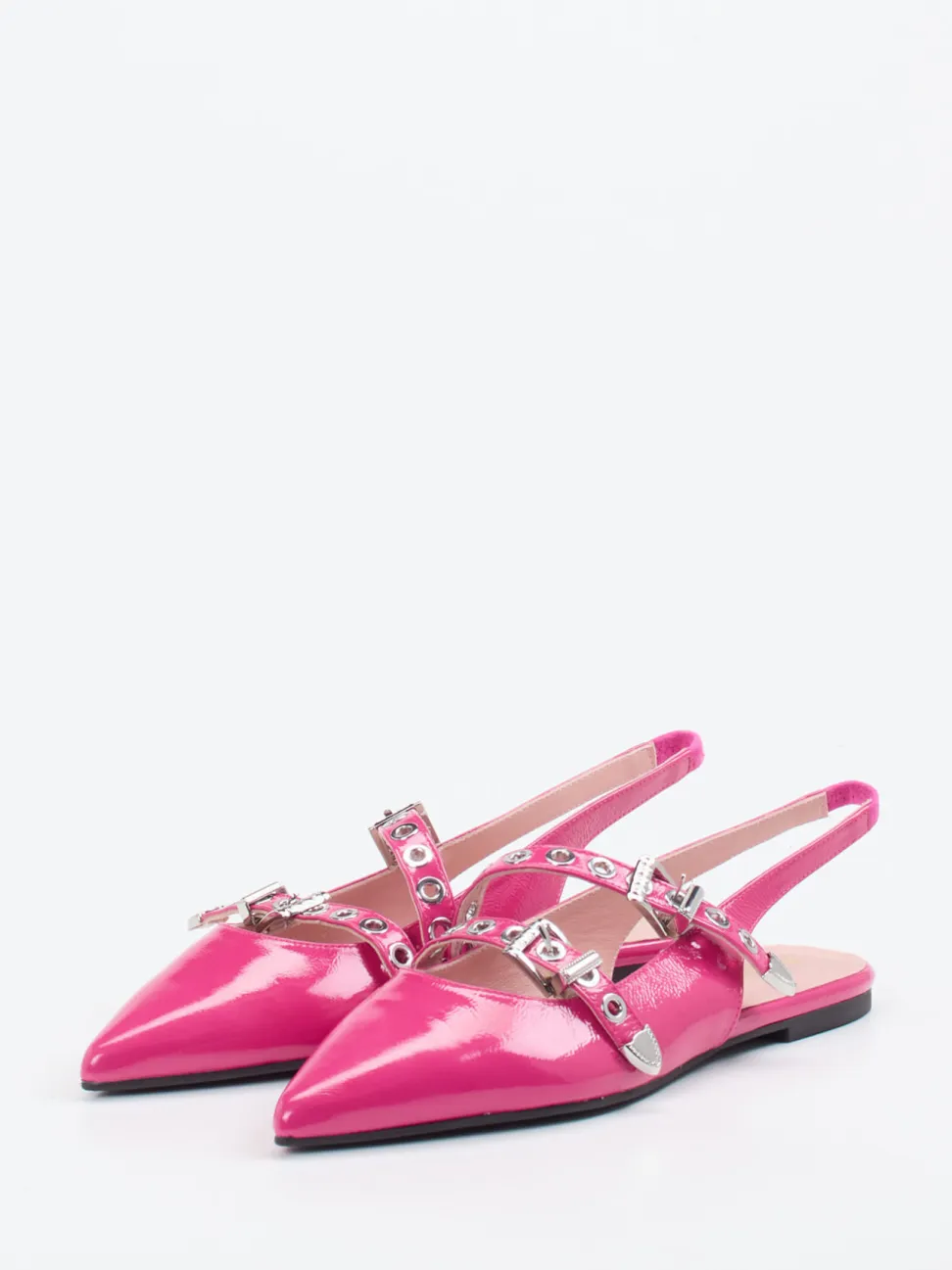Pretty Ballerinas – Slingback-Ballerinas aus Lackleder Pink