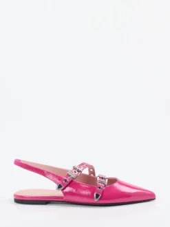 Pretty Ballerinas – Slingback-Ballerinas aus Lackleder Pink