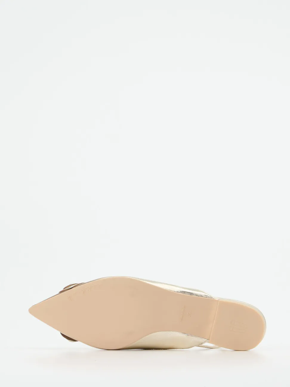 Pretty Ballerinas – Slingback-Ballerinas aus Metallicleder Gold